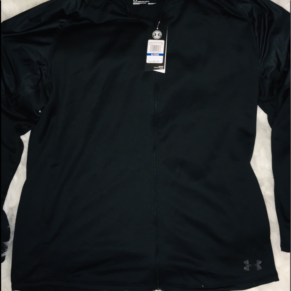 Under Armour Black Full Zip Hoodie Long Sleeve XXL - Picture 3 of 8